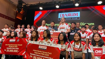 Kabar Sport CNN Terbaru : PB Djarum Guyur Atlet Berprestasi dengan Bonus Rp512 Juta