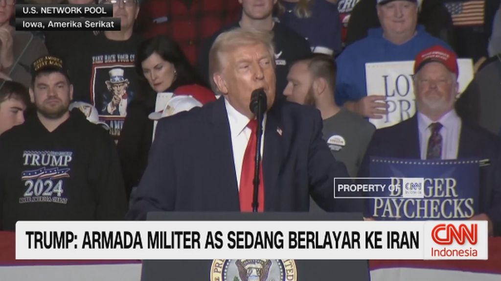 VIDEO: AS Kerahkan Armada ke Iran, Teheran Ancam Respons Keras