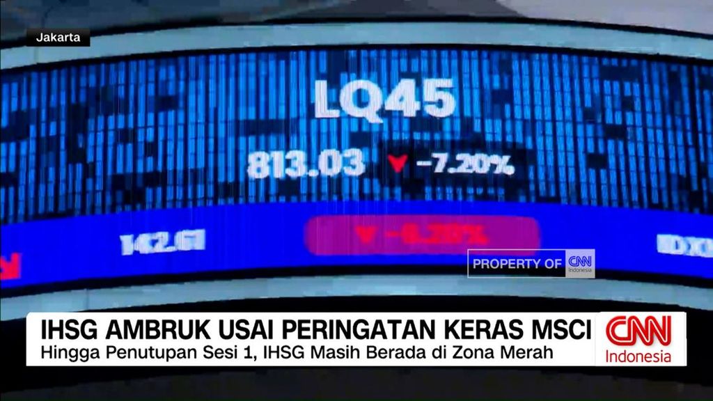 VIDEO: IHSG Ambruk Usai Peringatan Keras MSCI