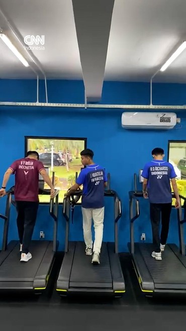 Atlet Badminton Jajal Alat Gym Baru di Pelatnas Cipayung