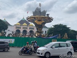 Air Mancur Masjid Agung Palembang Bakal Diresmikan 7 Februari 2026