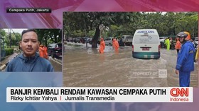 VIDEO: Banjir Kembali Rendam Kawasan Cempaka Putih