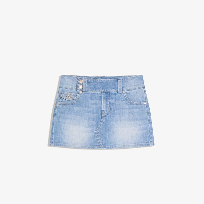 Denim mini skirt