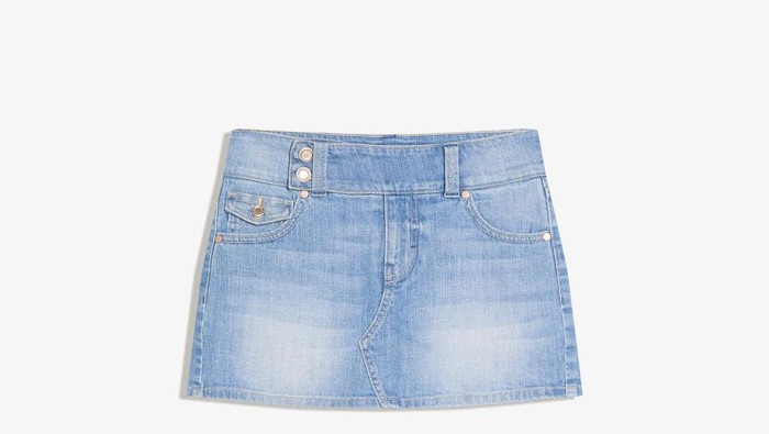 Denim mini skirt