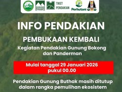 Pendakian Gunung Bokong-Panderman di Kota Batu Kembali Buka