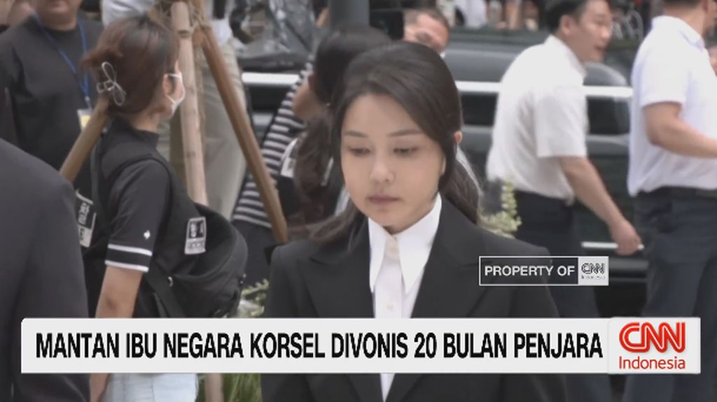 VIDEO: Mantan Ibu Negara Korsel Divonis 20 Bulan Penjara