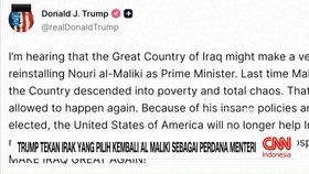 VIDEO: Trump Tekan Irak yang Pilih Kembali Al Maliki sebagai PM