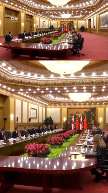 Momen PM Inggris Starmer Bertemu XI Jinping di Beijing