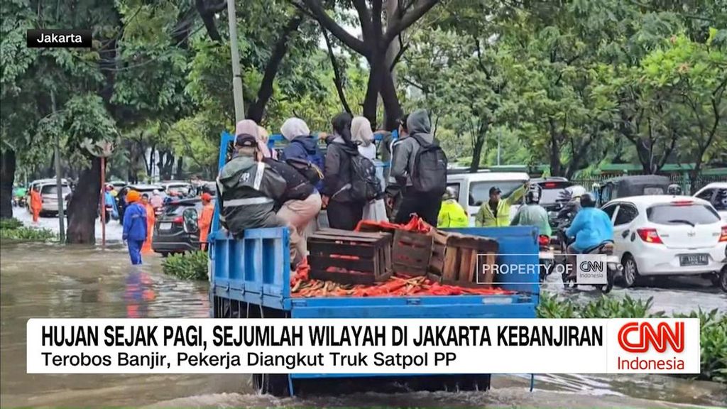 VIDEO: Hujan Sejak Pagi, Sejumlah Wilayah di Jakarta Kebanjiran
