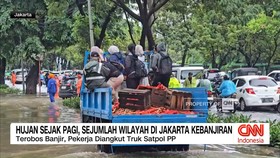 VIDEO: Hujan Sejak Pagi, Sejumlah Wilayah di Jakarta Kebanjiran