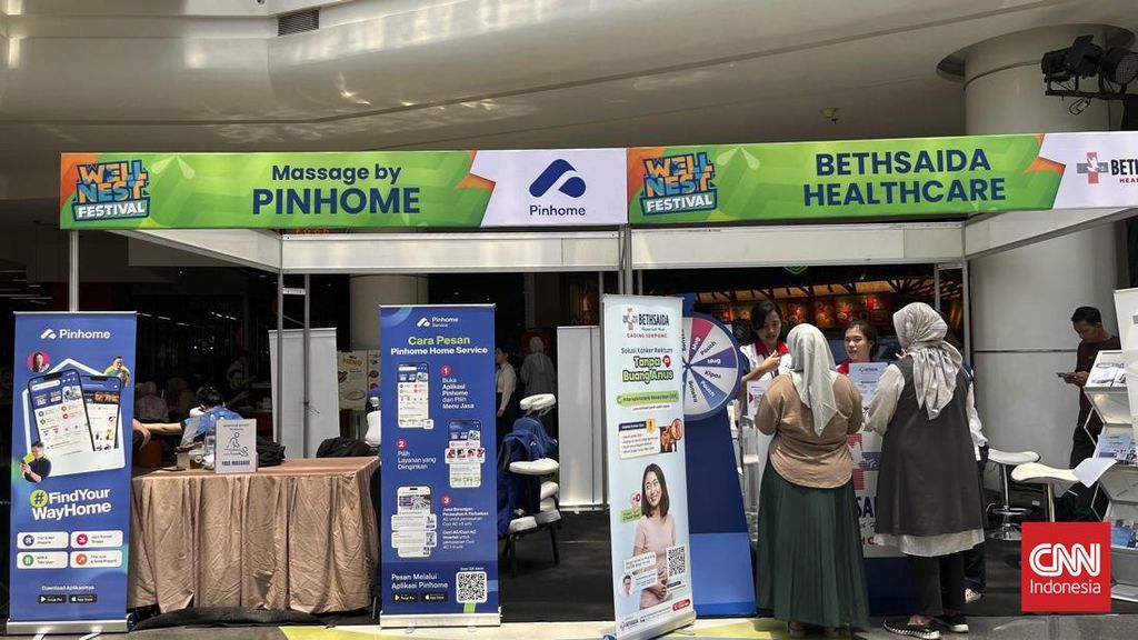 CNN Indonesia Wellnest Festival, Free Pijat dan Cek Kesehatan Diserbu