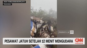 VIDEO: Pesawat Jatuh Setelah 12 Menit Mengudara