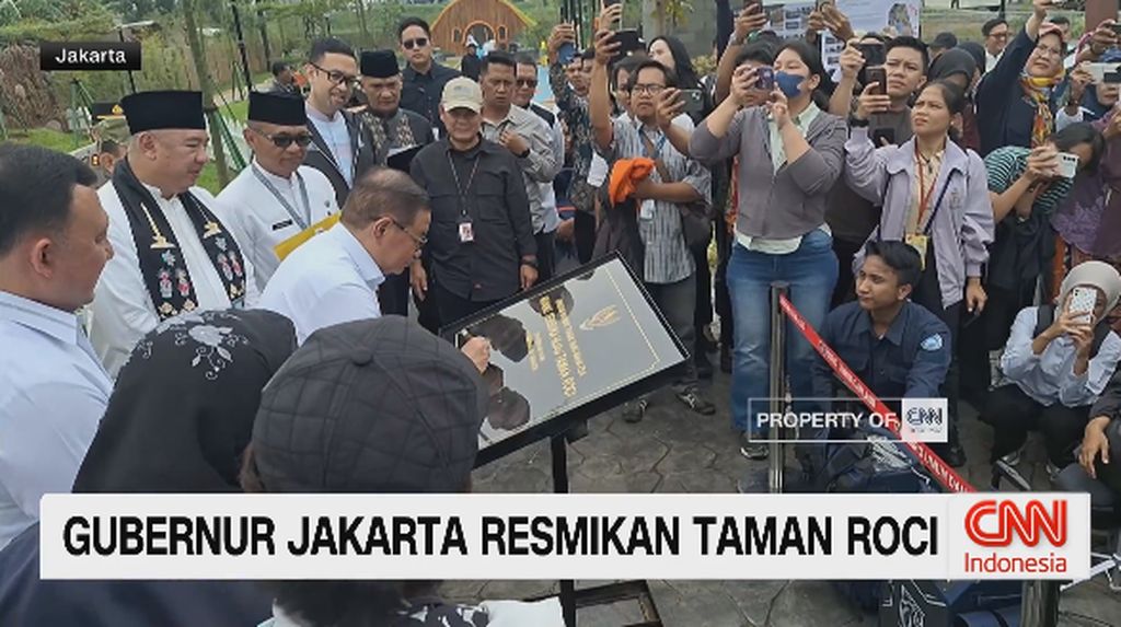 VIDEO: Pramono Anung Resmikan Taman Roci di Jakarta Utara