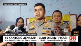 VIDEO: 41 Kantong Jenazah Korban Longsor Cisarua Telah Diidentifikasi