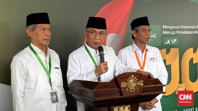 Ketum PBNU menyebut Rais Aam ada masalah kesehatan, sementara Gus Ipul menurutnya kemungkinan sibuk karena juga menjabat sebagai Mensos.