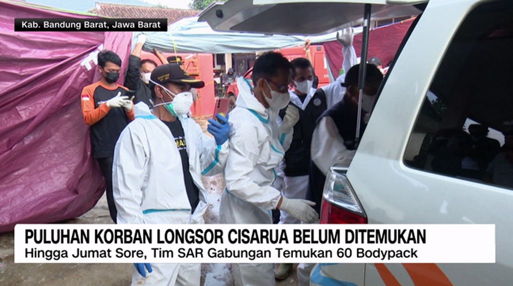 VIDEO: Puluhan Korban Longsor Cisarua Belum Ditemukan