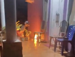 Rumah Kades di Luwu Dilempari OTK Bom Molotov, Kaca Pecah-Lantai Rusak