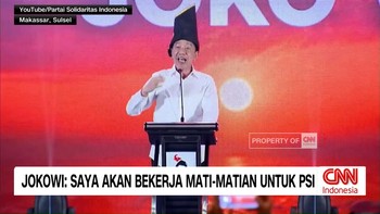 VIDEO: Jokowi: Saya Akan Bekerja Mati-Matian untuk PSI