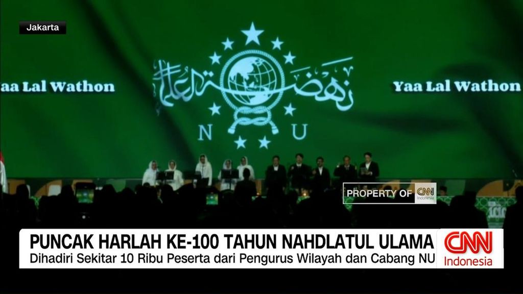 VIDEO: Puncak Harlah ke-100 Tahun Nahdlatul Ulama Digelar di Jakarta