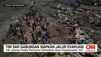 VIDEO: Tim SAR Gabungan Siapkan Jalur Evakuasi Darurat