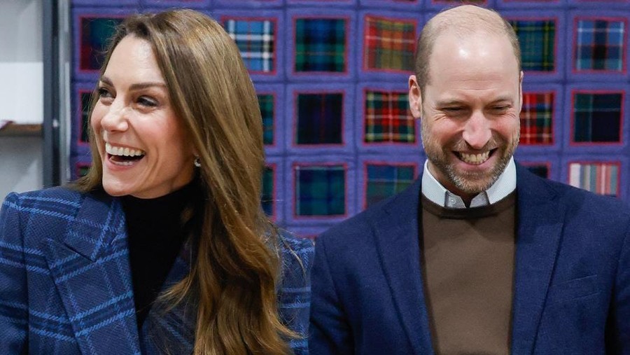 Kate Middleton pakai motif tartan