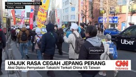VIDEO:Ribuan Warga Tokyo Gelar Unjuk Rasa Tolak Jepang Terlibat Perang