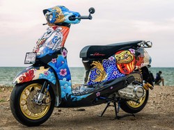 Modifikasi Yamaha Grand Filano Ini Usung Tema Jepang