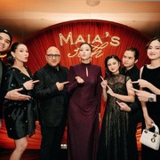 Gaya Maia dan Keluarga di Perayaan Ulang Tahun ke-50, Didominasi Outfit Hitam Elegan