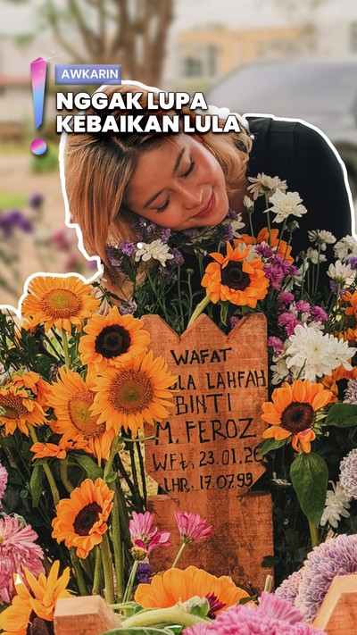 Video: Balik ke Indonesia, Awkarin Langsung Nyekar ke Makam Lula Lahfah
