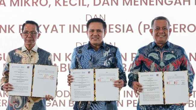BRI menandatangani MoU dengan BP Batam dan Kemeninveshil/BKPM untuk perluas akses pembiayaan UMKM di Batam, dukung pertumbuhan ekonomi dan investasi.