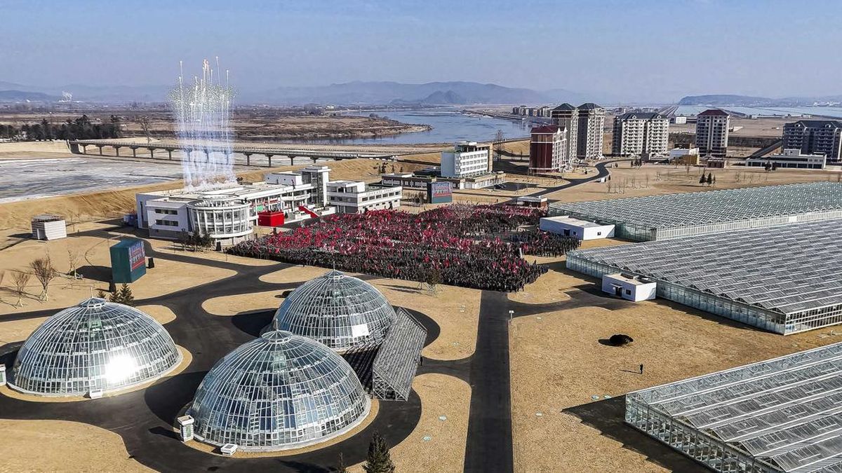 FOTO: Kim Jong Un Kebut Pembangunan Daerah Pedesaan Korut