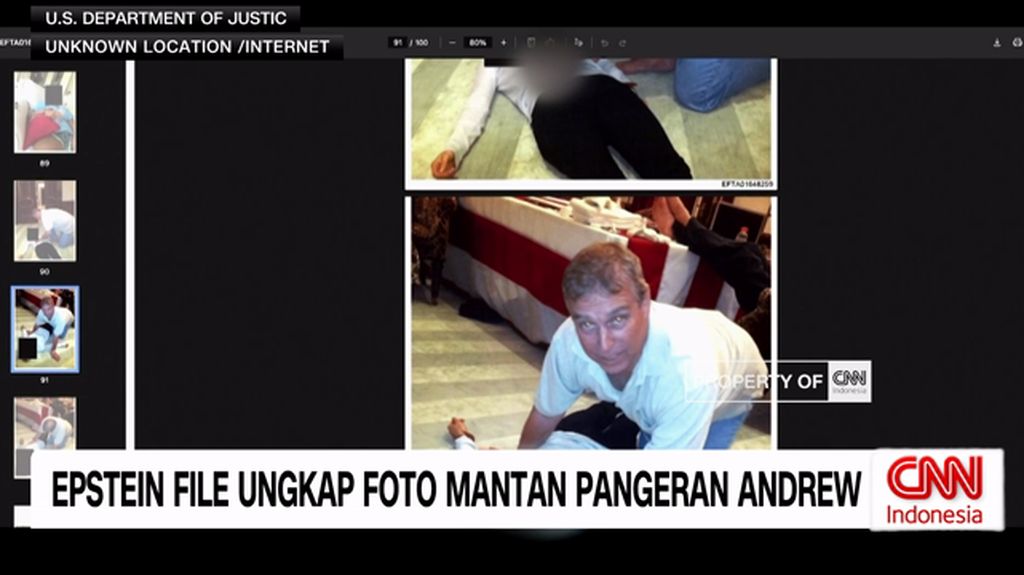 VIDEO: Epstein File Ungkap Foto Mantan Pangeran Andrew