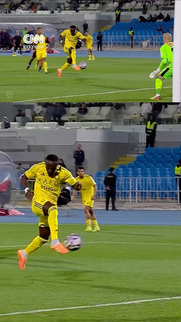 Ronaldo Mogok Main, Tendangan 'Rudal' Mane Bawa Al Nassr Menang