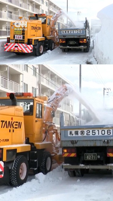 Badai Salju Ekstrem, Jepang Kerahkan Alat Berat untuk Evakuasi