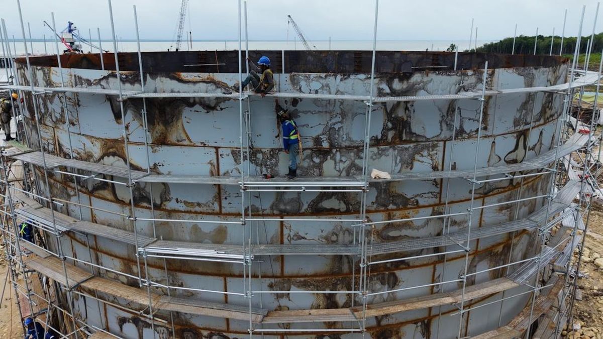 PSN Wanam Dikebut, Dermaga dan Tangki BBM Capai 70 Persen