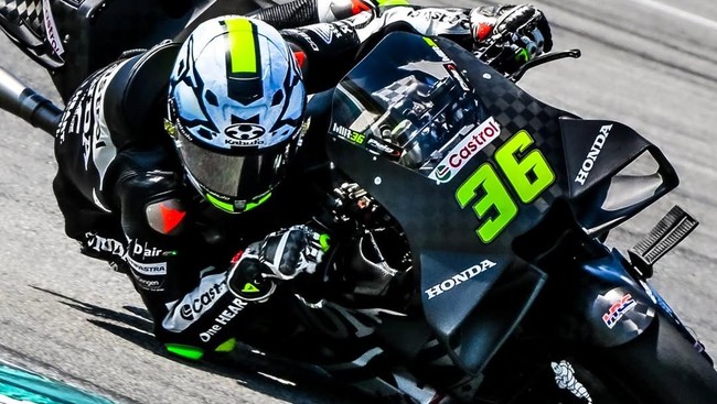 Pembalap Honda Joan Mir jadi yang tercepat dalam sesi hari kedua tes MotoGP Sepang 2026 di Sirkuit Sepang, Rabu (4/2).