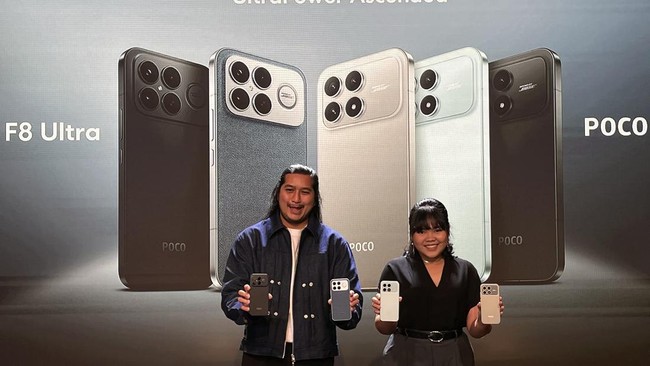 Poco F8 Series resmi meluncur di Indonesia, dengan mebawa dua varian, Poco F8 Pro dan Poco F8 Ultra. Simak spesifikasi dan harganya.