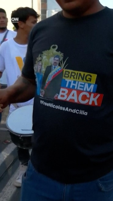 Ribuan Orang di Venezuela Tuntut Pembebasan Presiden Maduro