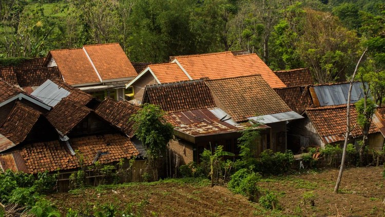 Ilustrasi Genteng Rumah