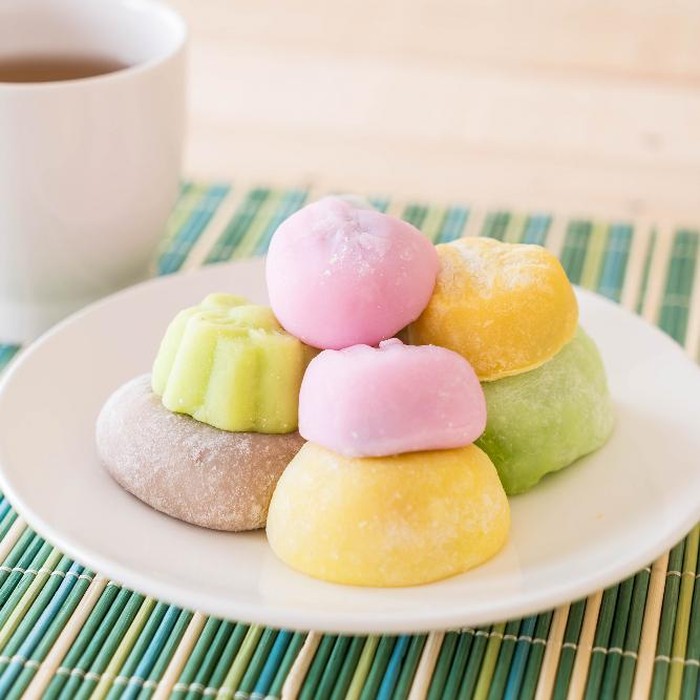 Ilustrasi injeolmi, dessert khas Korea Selatan