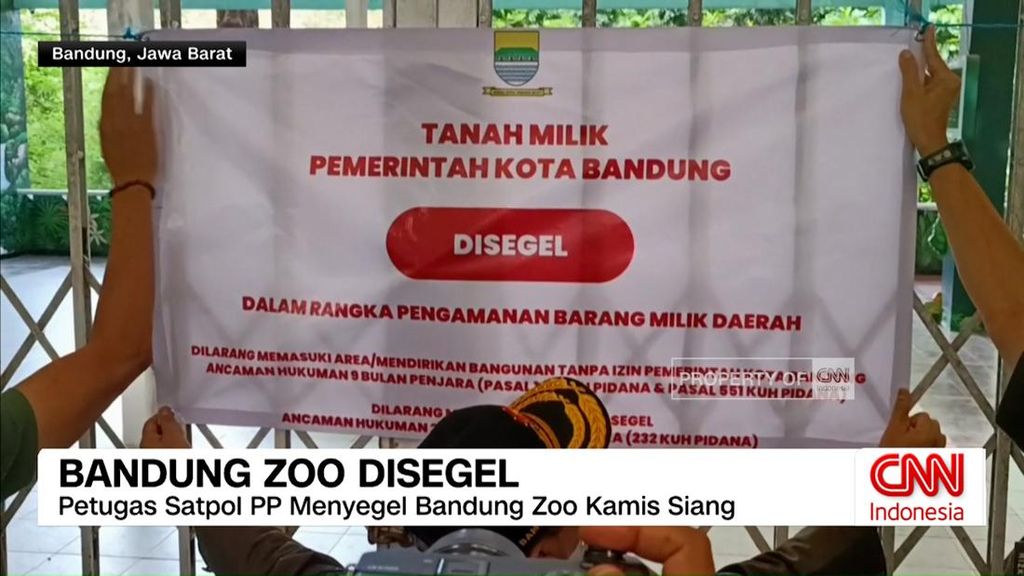 VIDEO: Pemkot Bandung Segel Aset Bandung ZOO