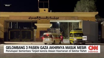 VIDEO: Gelombang Ketiga Pasien Gaza Akhirnya Masuk Mesir