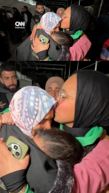 Haru Warga Gaza Sambut Kerabat usai Perbatasan Rafah Dibuka