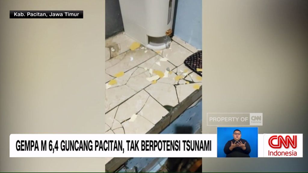 VIDEO: Gempa M 6,4 Guncang Pacitan, Tak Berpotensi Tsunami