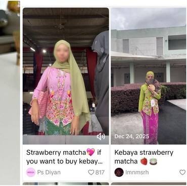 Kebaya Matcha Strawberry yang Diburu Orang Malaysia untuk Lebaran