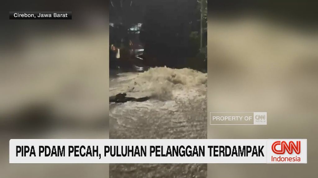 VIDEO: Pipa PDAM Pecah, Puluhan Pelanggan Terdampak