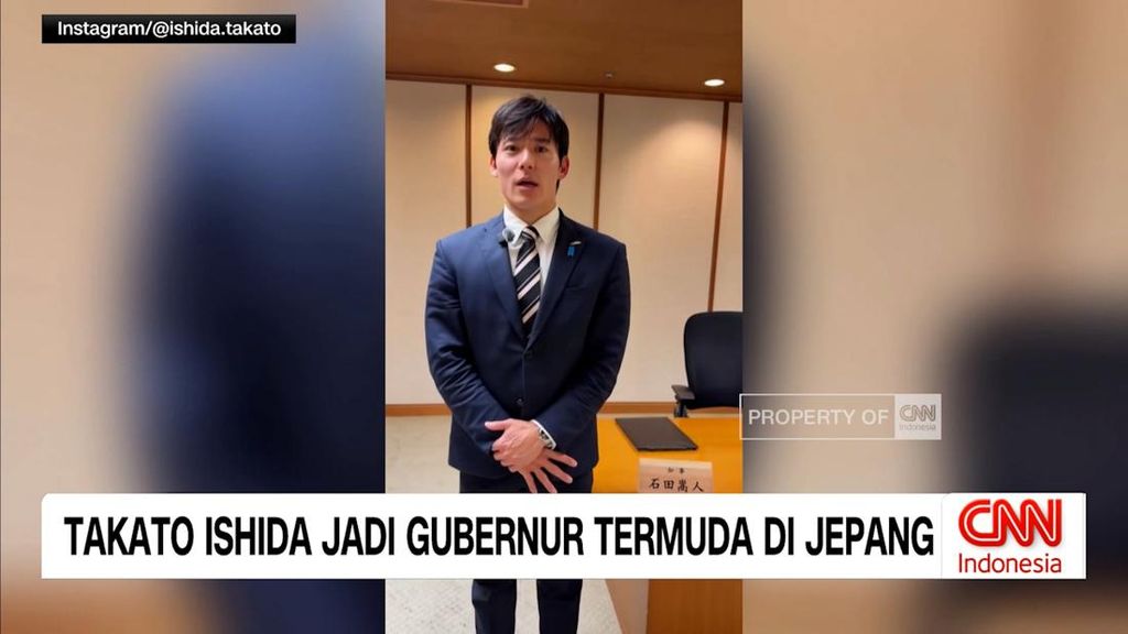 VIDEO: Takato Ishida Resmi Jadi Gubernur Termuda di Jepang