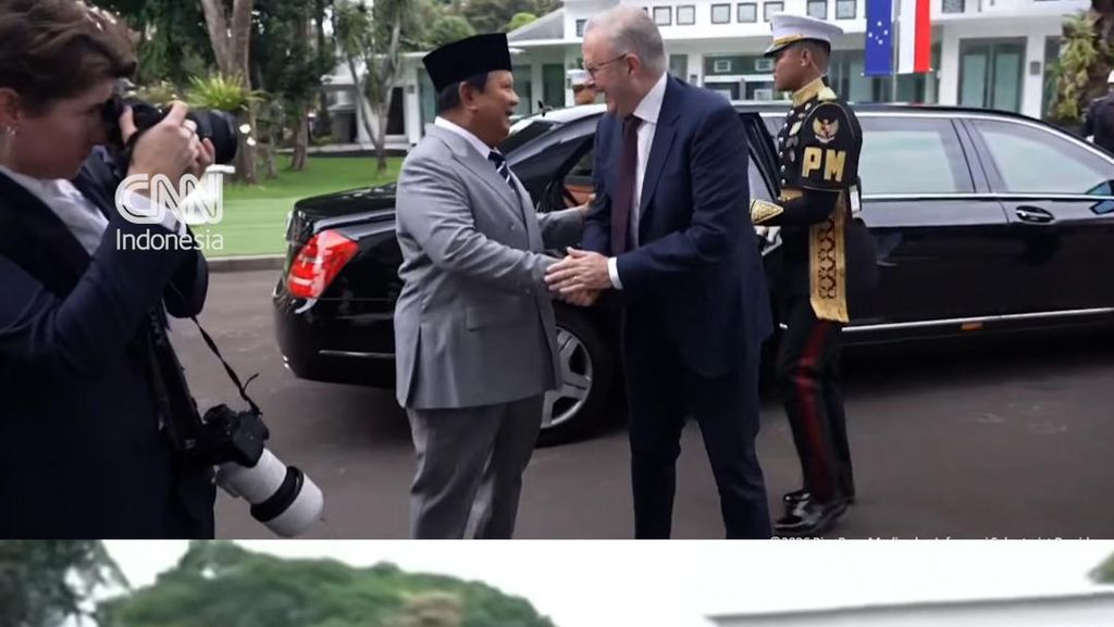 Momen PM Australia Tiba di Istana Kepresidenan Disambut Prabowo