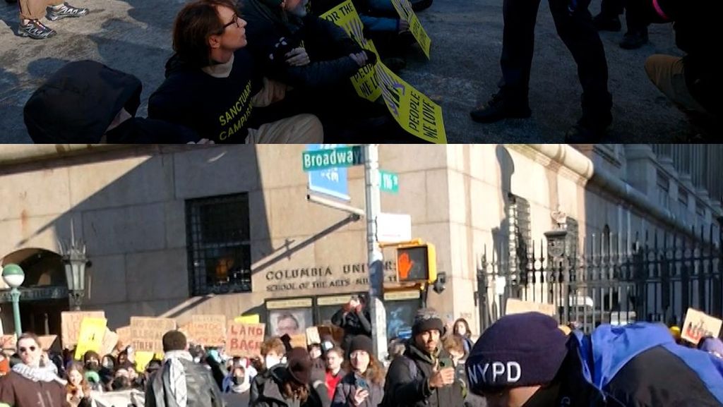 Aksi Anti-ICE Pecah di Universitas Columbia, 12 Orang Ditangkap