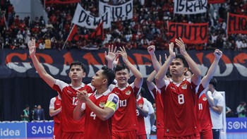 FOTO: Momen Bersejarah Timnas Futsal Indonesia ke Final AFC Futsal